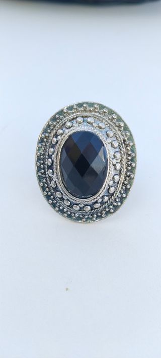 Anillo piedra negra 