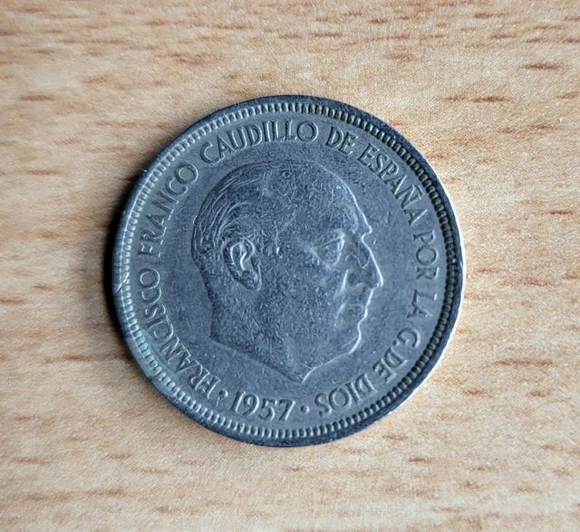 Moneda 5 pesetas 1957