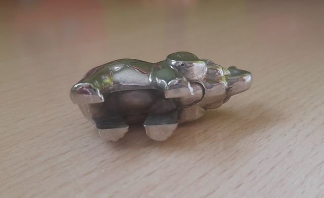 Portafotos elefante metálico de la suerte