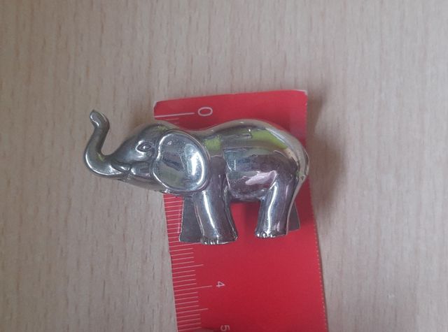 Portafotos elefante metálico de la suerte