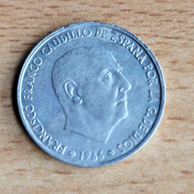 Moneda 50 céntimos 1966