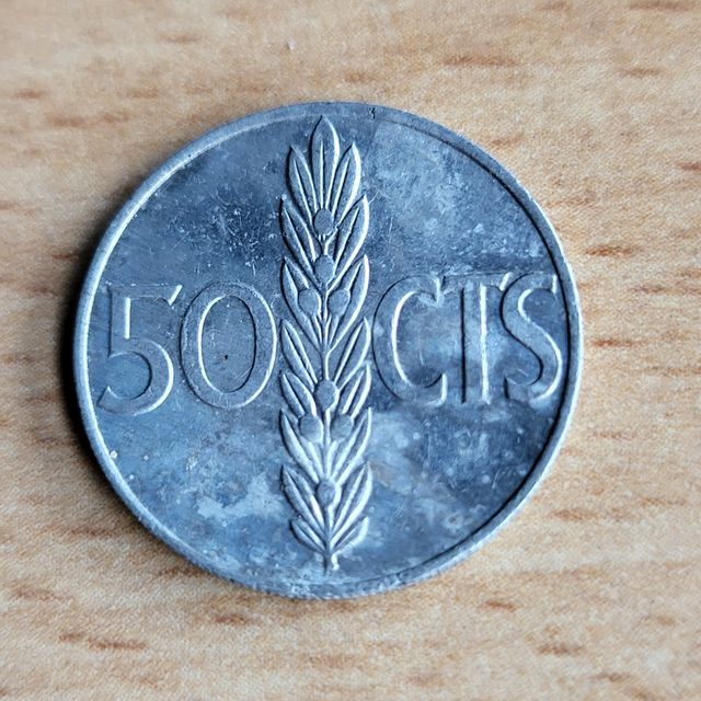 Moneda 50 céntimos 1966