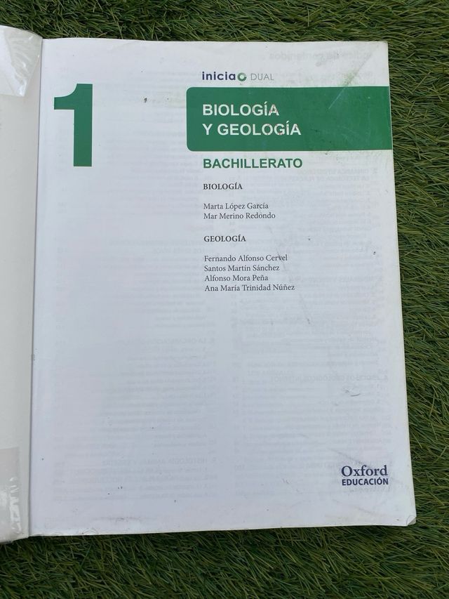 Libro Biología y Geología 1º Bachillerato