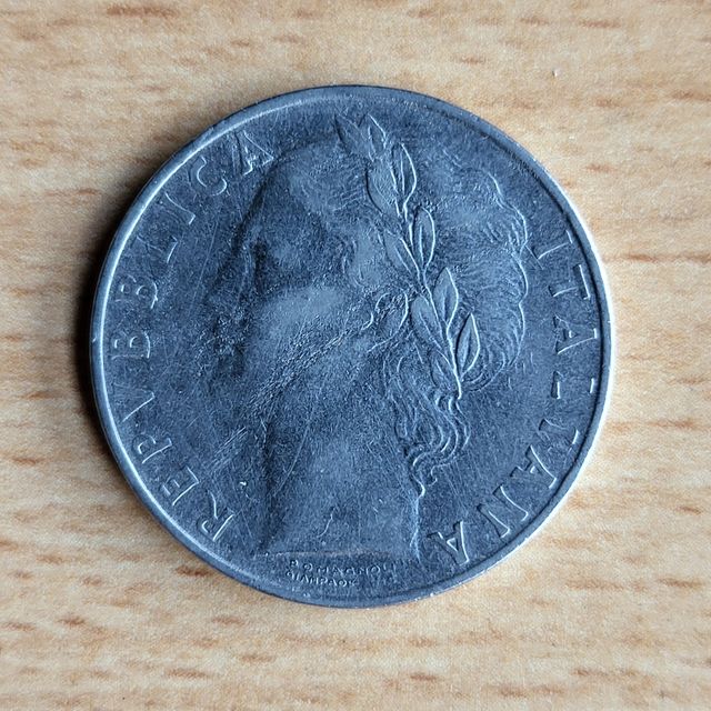 Moneda 100 liras 1956