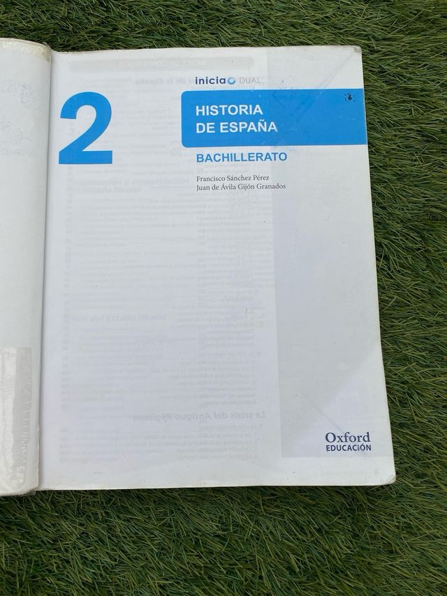 Libro Historia de España 2° Bachillerato