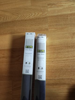 2 Estor Mesh Ikea enrollable 120x250 azul 