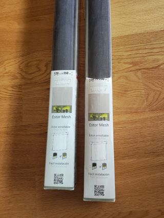 2 Estor Mesh Ikea enrollable 120x250 azul 