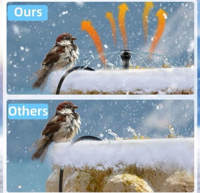 Fontana con scaldabagno