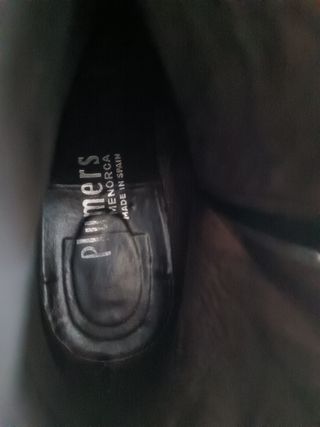 Botín piel chica tacón bajo-talla38