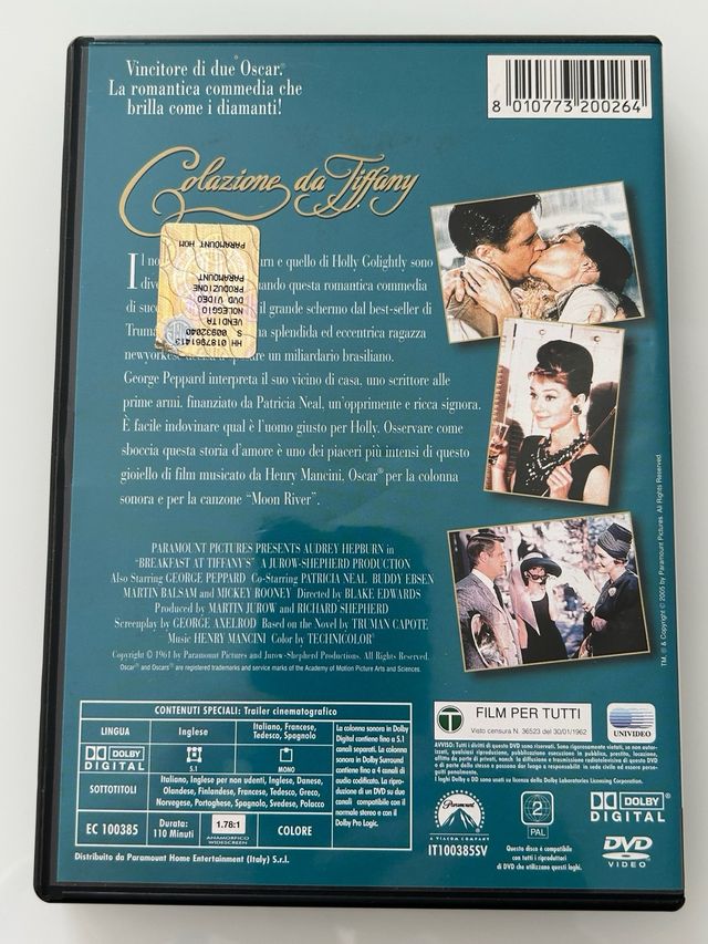 DVD Colazione da Tiffany