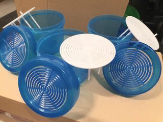 Confezione da 5, assorbe l'umidità, rotonda blu