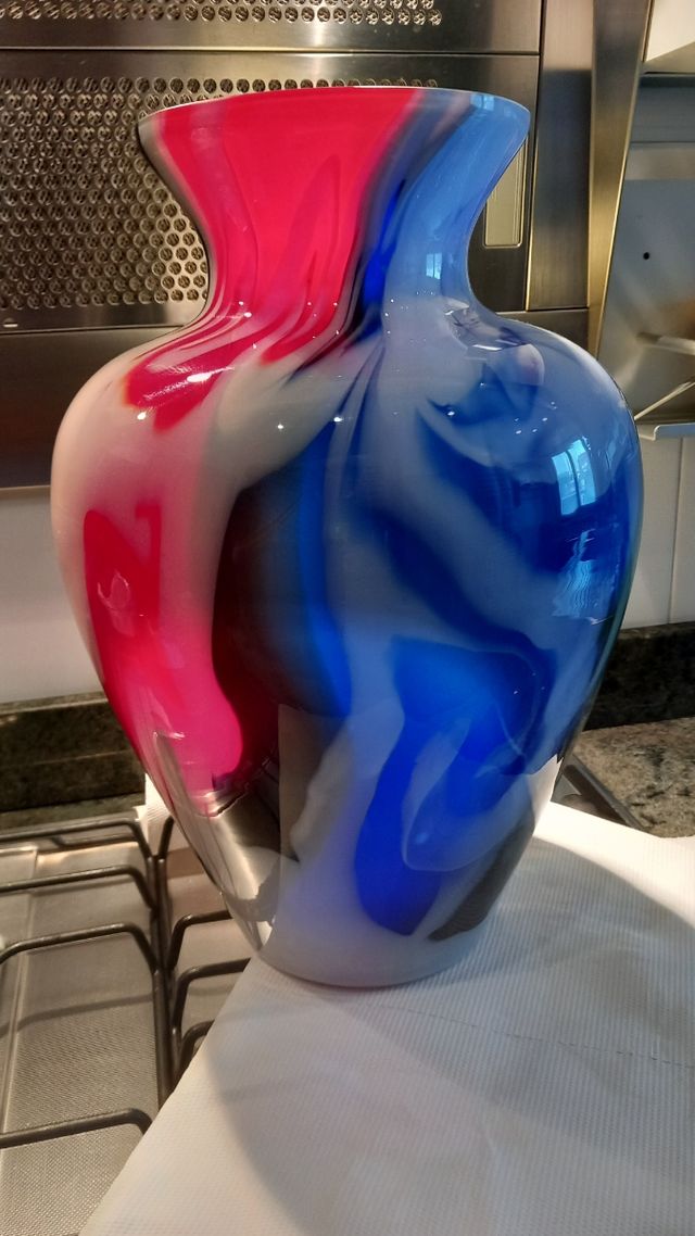 Vaso in vetro murano