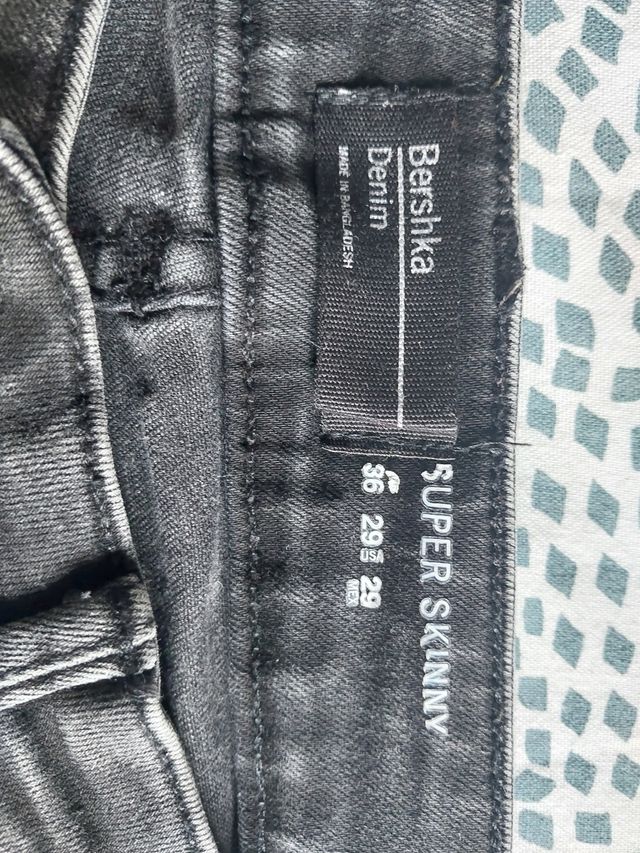 Pantalón vaquero hombre T.36 negro