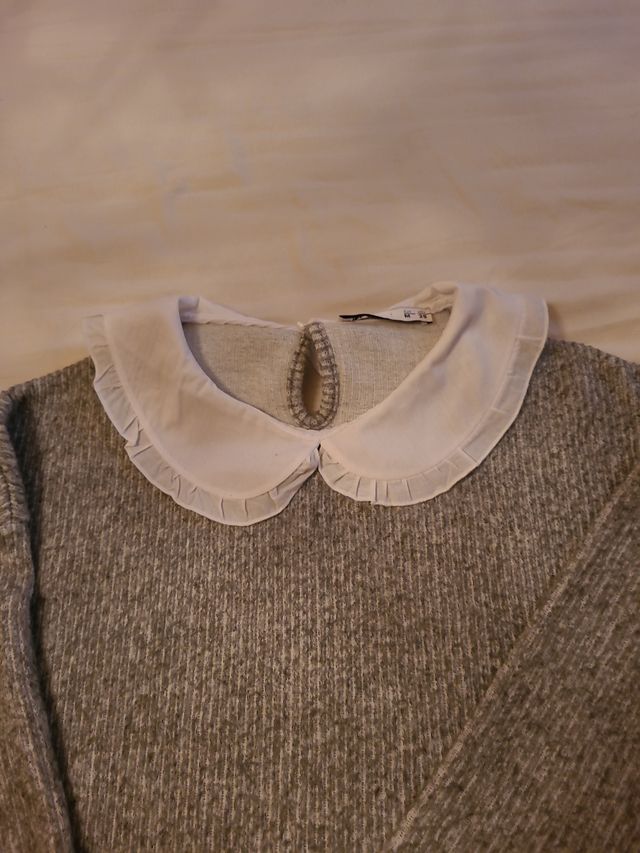 Maglia donna M colletto applicato