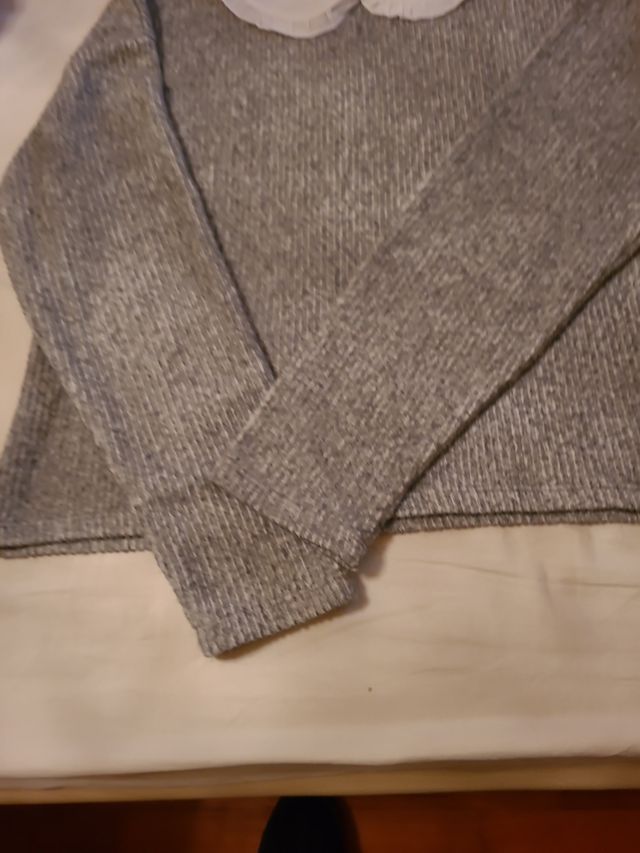 Maglia donna M colletto applicato