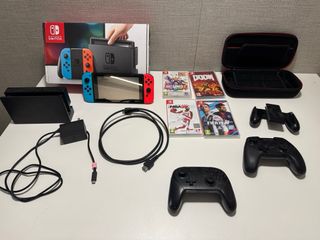Nintendo switch con juego,  mando adicional