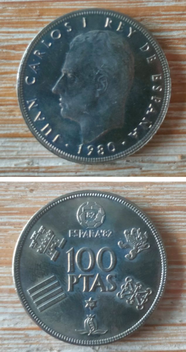 Monedas antiguas 100 ptas - Mundial82 
