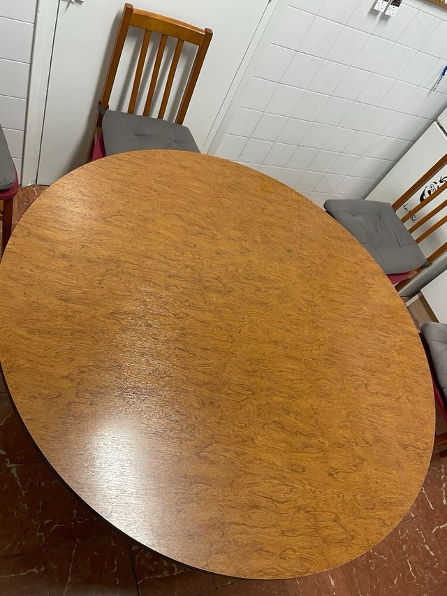 Mesa comedor 120x120 redonda una pieza PVP negcbl