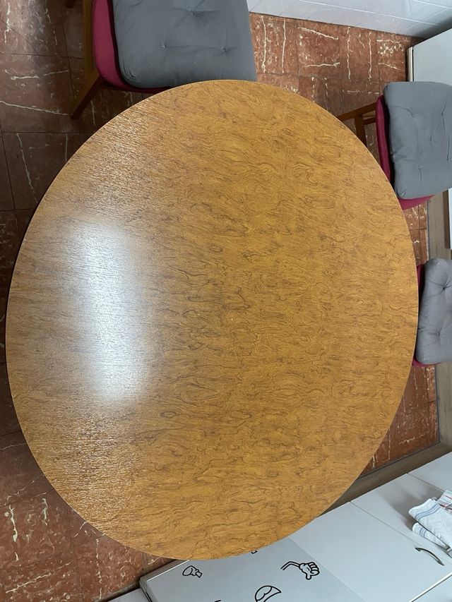 Mesa comedor 120x120 redonda una pieza PVP negcbl