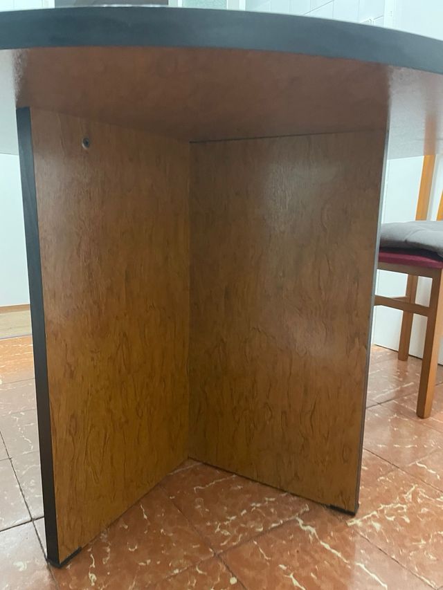 Mesa comedor 120x120 redonda una pieza PVP negcbl