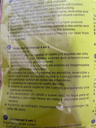 Reductor coche bebé