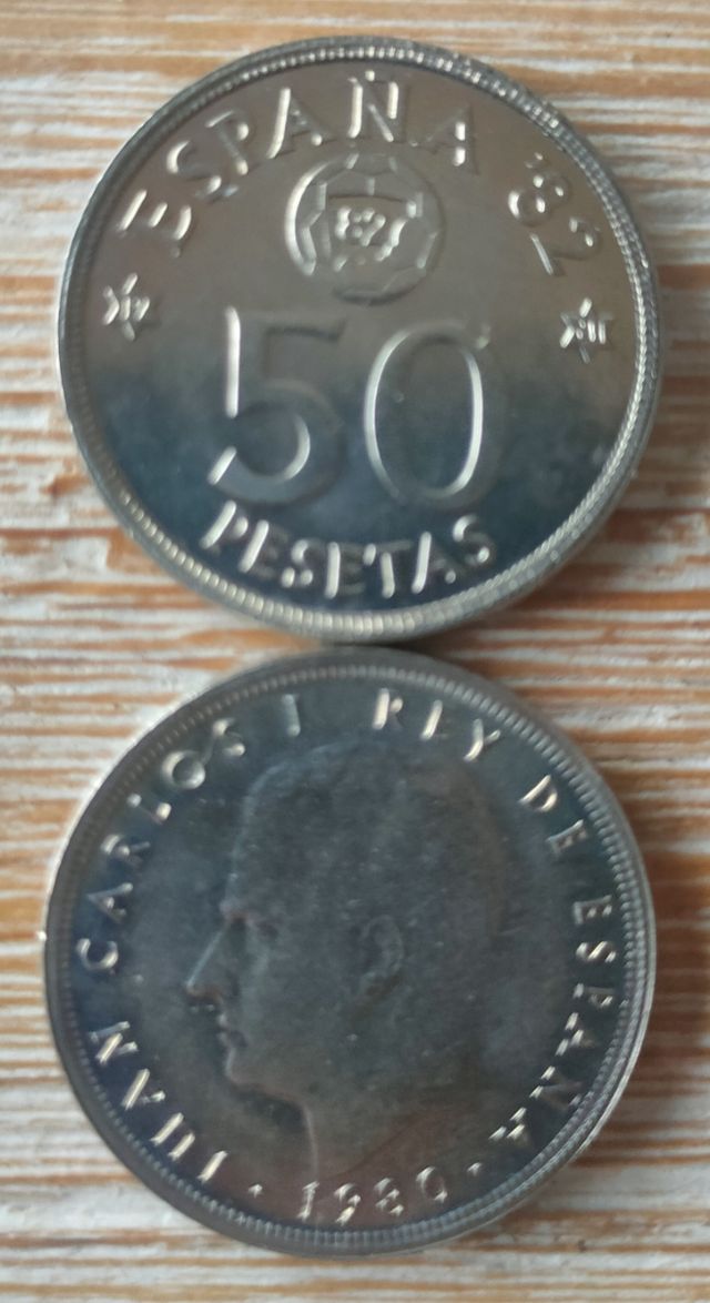 Monedas antiguas 50 ptas