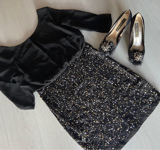 Vestido + zapatos fiesta