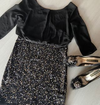 Vestido + zapatos fiesta