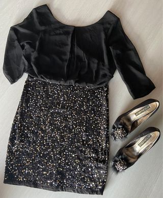 Vestido + zapatos fiesta