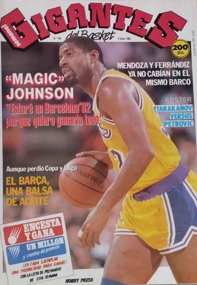 Gigantes. Magic Johnson. 1989.