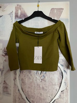 Csmiseta hombros caidos Zara T.S con etiqueta