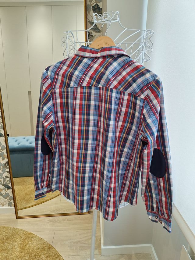 Camisa de cuadros con coderas