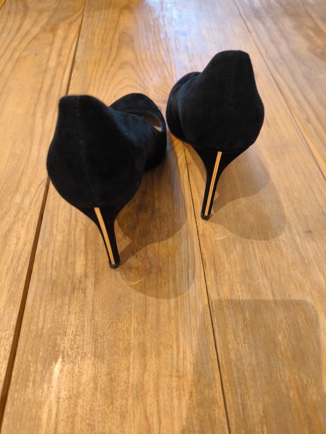 Zapatos de tacón Massimo Dutti de ante