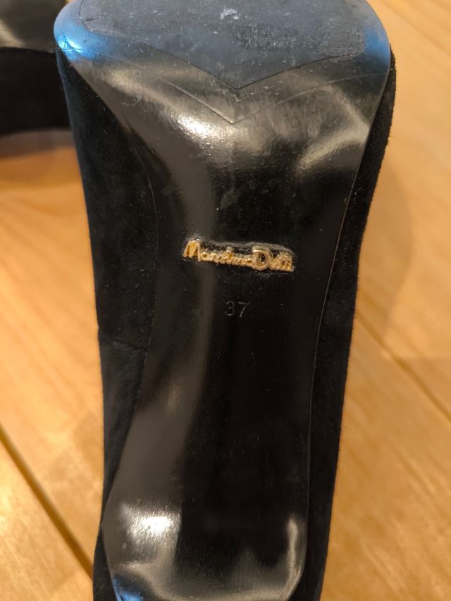 Zapatos de tacón Massimo Dutti de ante