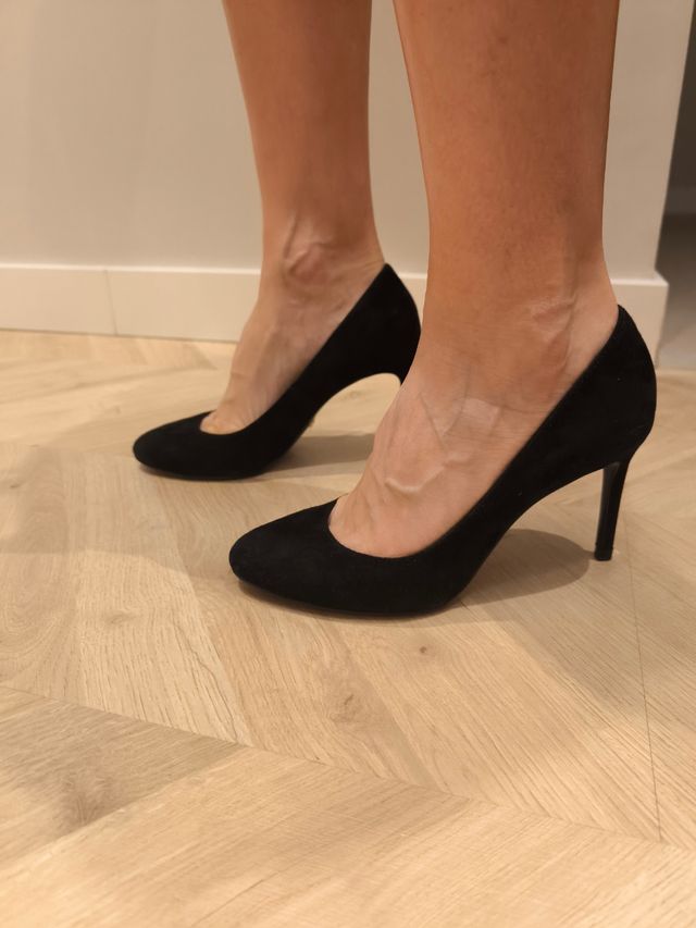 Zapatos de tacón Massimo Dutti de ante