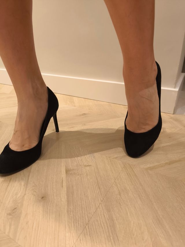 Zapatos de tacón Massimo Dutti de ante