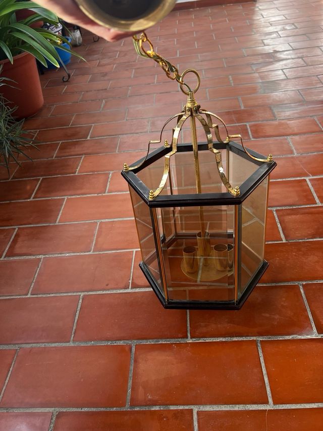 Lampara farol antigua