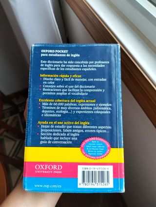 Diccionario Oxford Pocket Esp-Ing/Ing-Esp