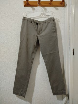 Pantalones de vestir slim fit grises