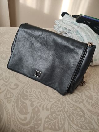 Bolso negro piel Purificación García 