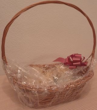 Canasto mimbre grande para regalos