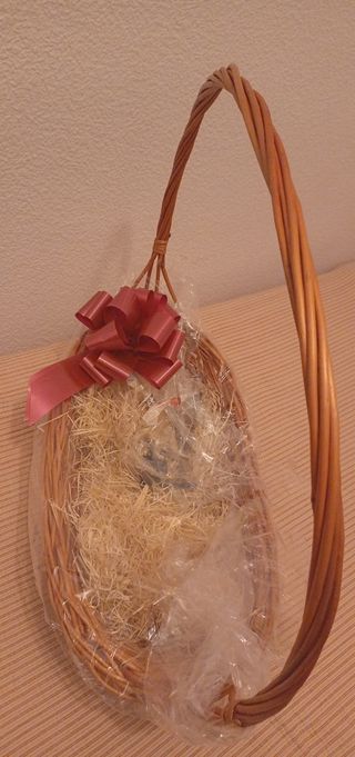 Canasto mimbre grande para regalos