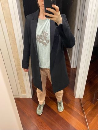 Abrigo lana Calvin Klein 36