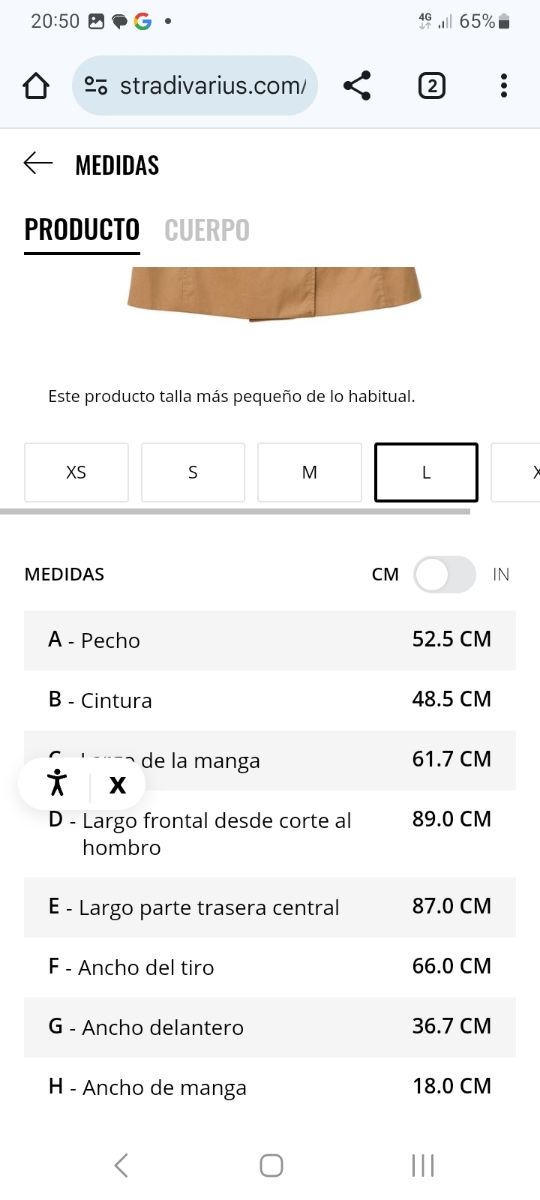 Gabardina nueva Stradivarius
