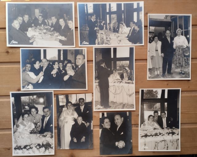 *Lote de fotografías antiguas de boda años 50