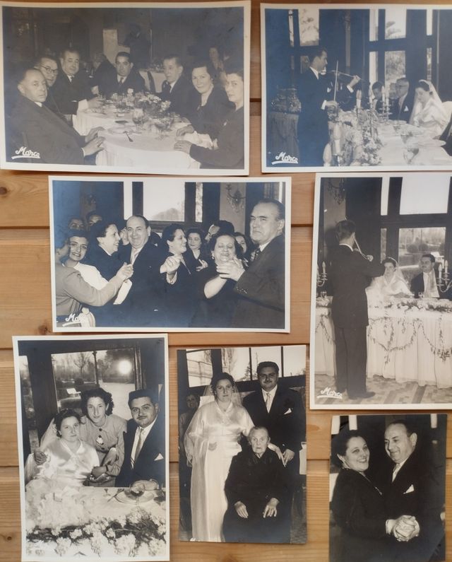 *Lote de fotografías antiguas de boda años 50