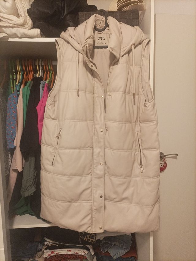Chaleco beige Zara xl