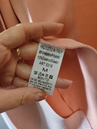 Chaqueta rosa palo corte militar