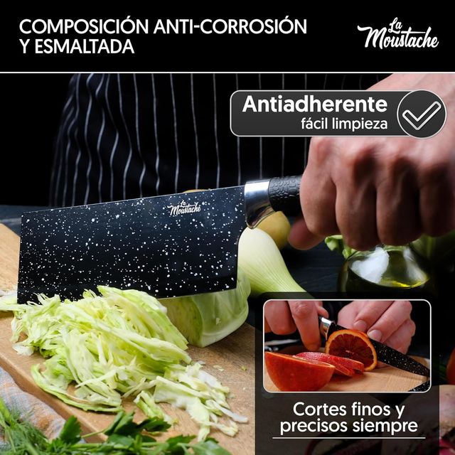 Juego de Cuchillos de Cocina, Tijeras y Pelador de