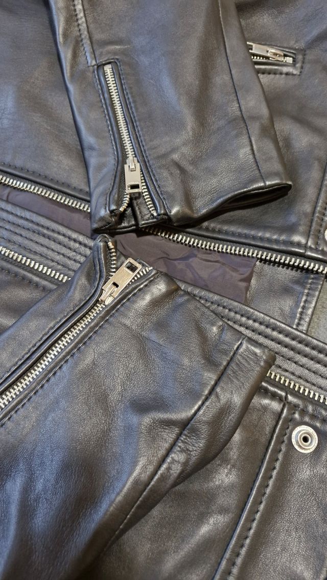 CHAQUETA DE PIEL TIPO MOTERO DIESEL